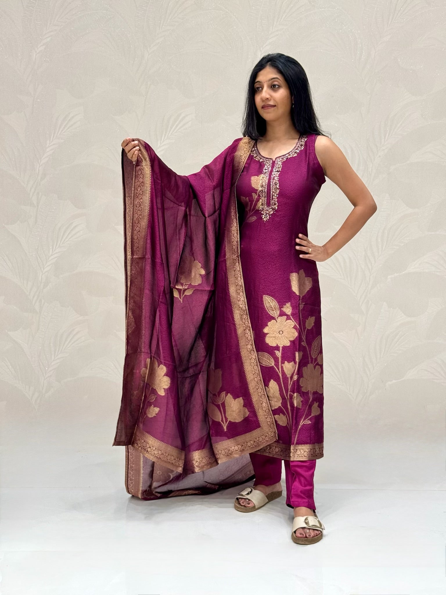 Banarasi Straight Suit