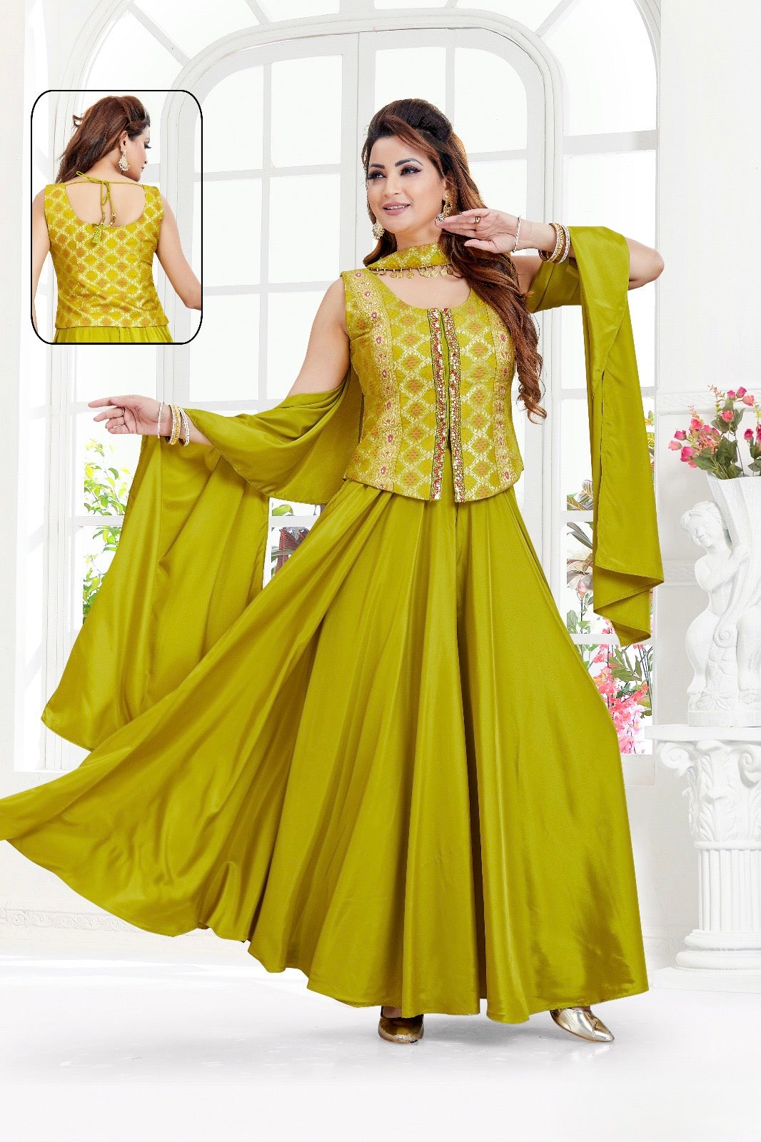 Mehendi Green Palazzo Set