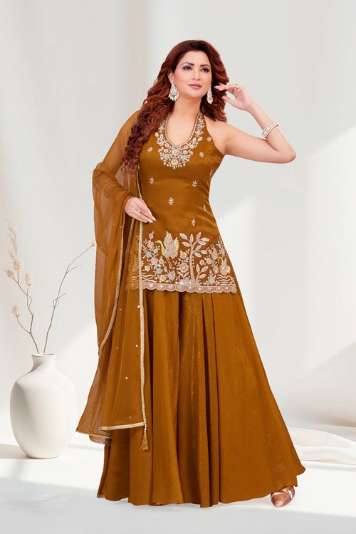 Halter Neck Palazzo Set
