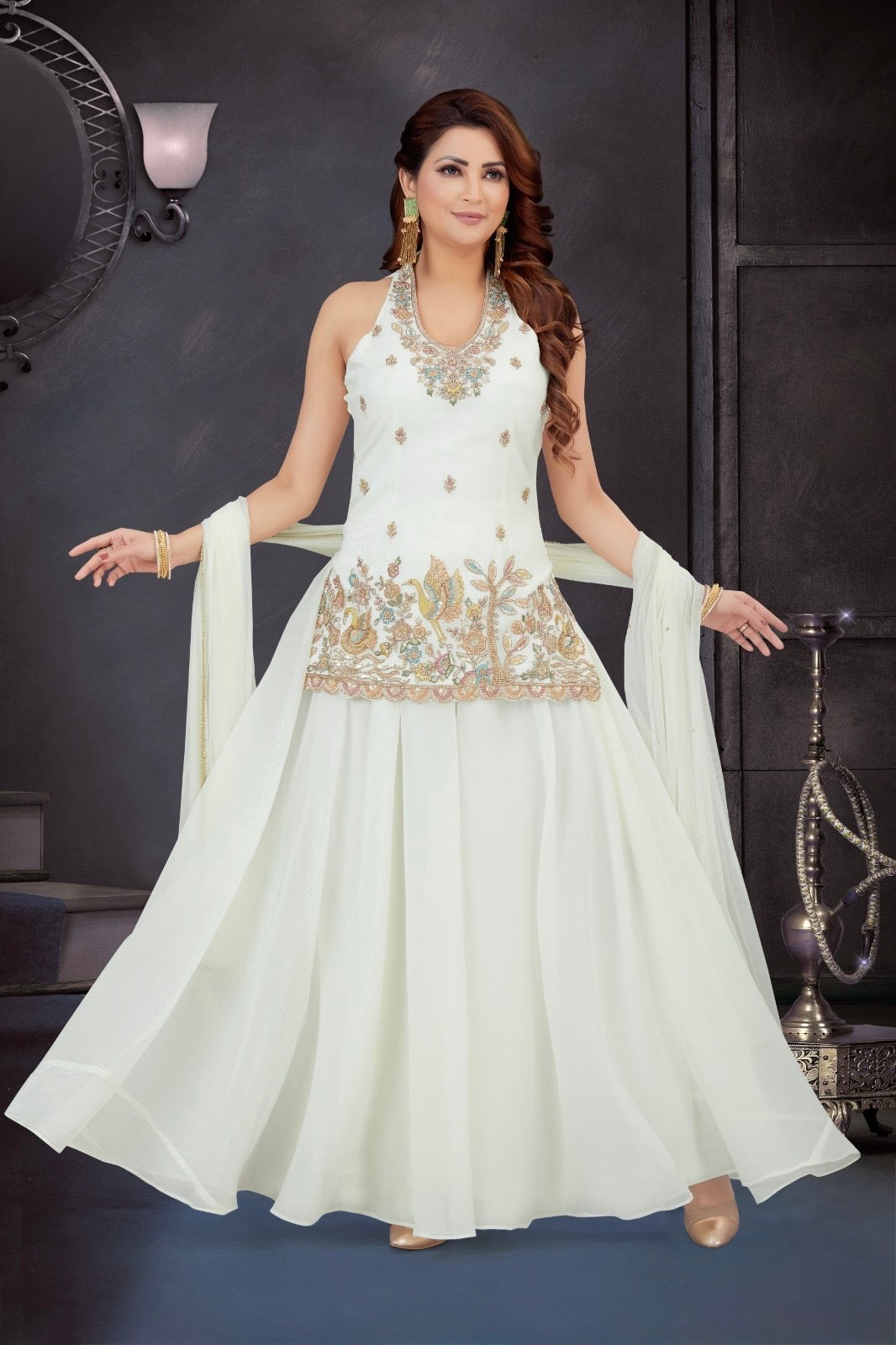 Halter Neck Palazzo Set