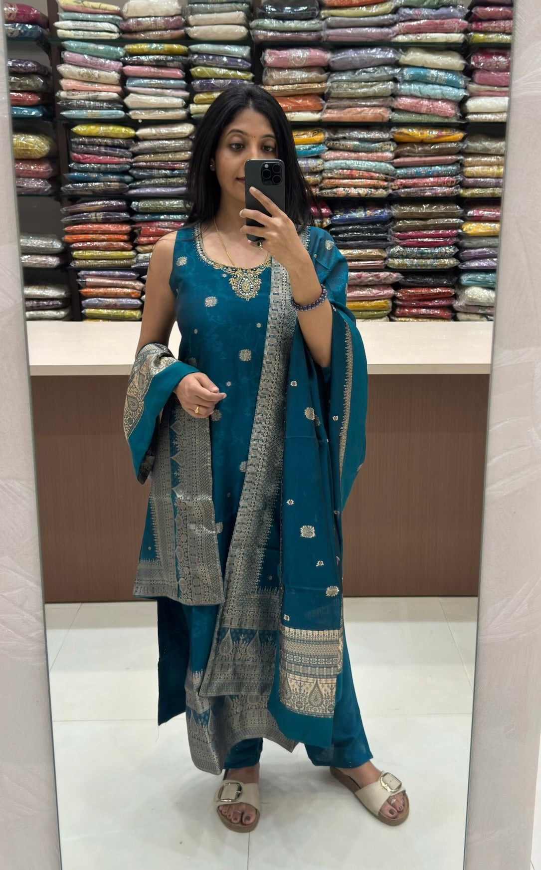 Banarasi Straight Suit